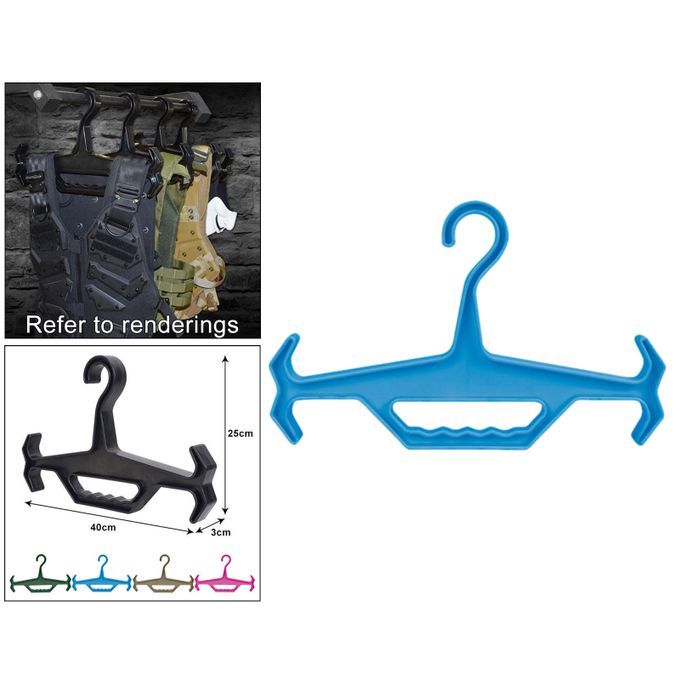 Multi-Purpose Heavy Duty Drysuit Hanger Suit 150 Lb Load Drain Blue