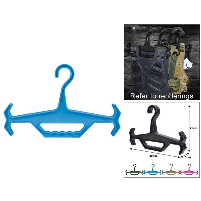 Multi-Purpose Heavy Duty Drysuit Hanger Suit 150 Lb Load Drain Blue