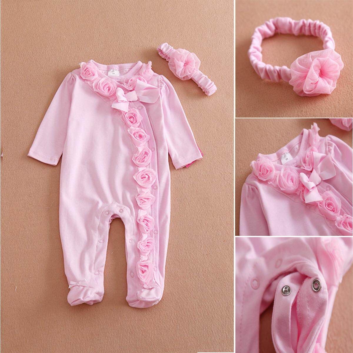 Pink Girl Doll Clothes Headdress Coat Set For 22'' Handmade Lifelike Reborn Baby