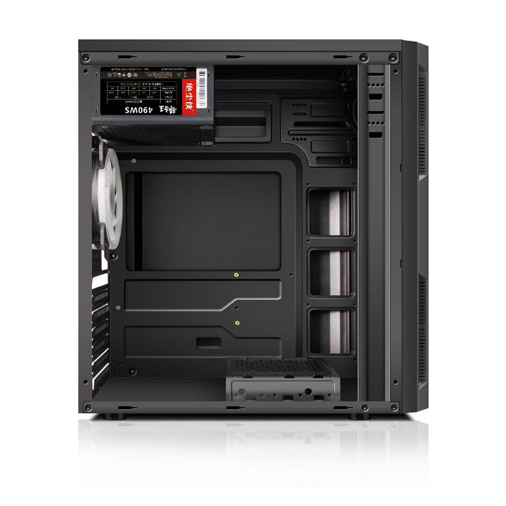 Desktop Computer Case ATX Full-view Side Transparent RGB PC