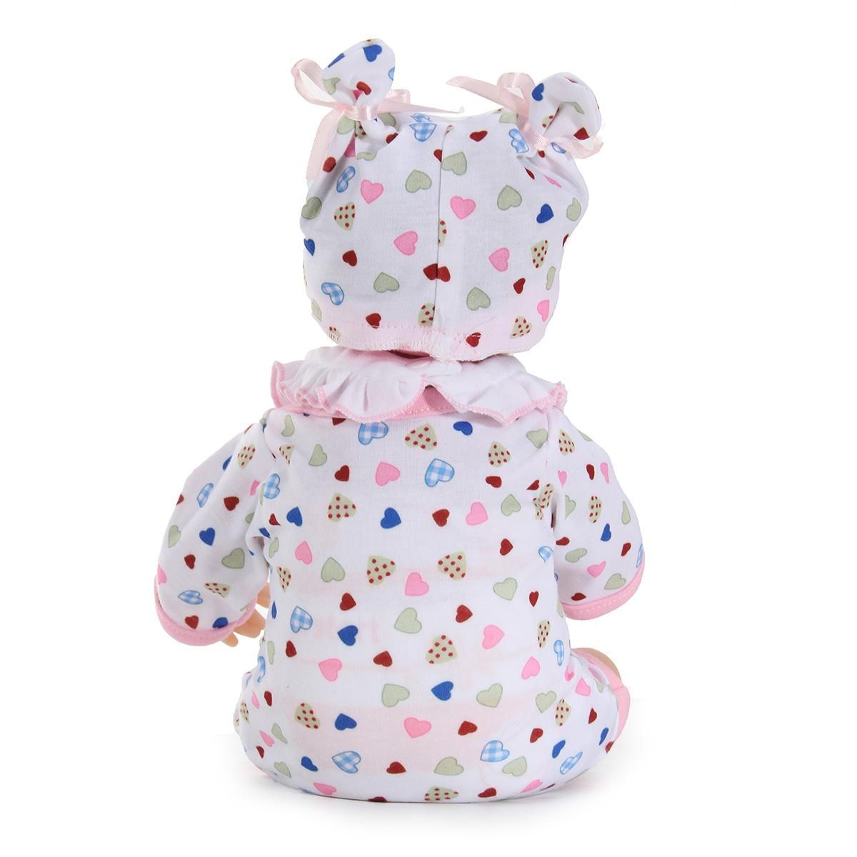 17'' Handmade Cotton Reborn Newborn Baby Girl Doll+Clothes