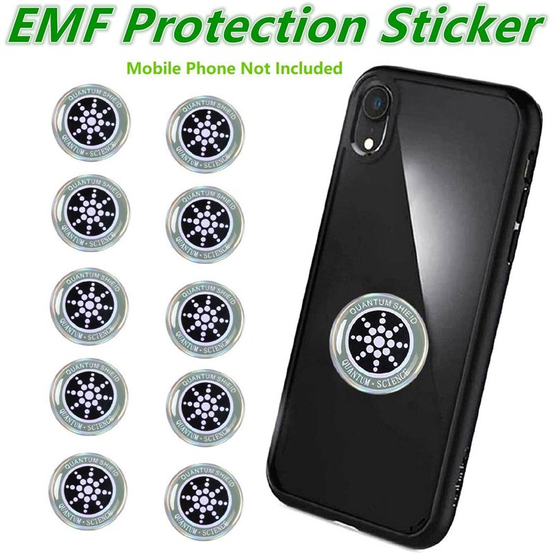 10PCS EMF Protection Sticker Anti Radiation Cell Phone Sticker for Phone iPhd Laptop and All Electronic Devices