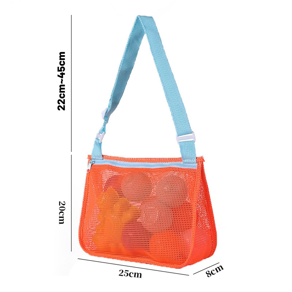 4 Pcs Beach Toys Shell Bags, Beach Bag ,Mesh Beach Bags
