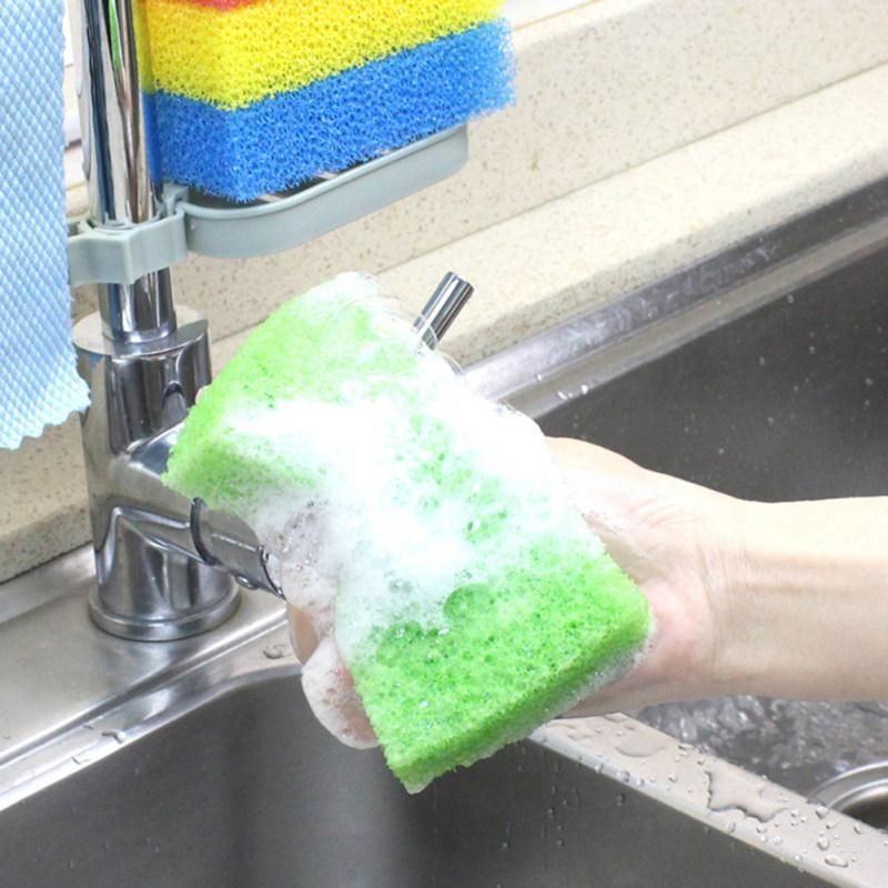 2Pcs Sponge Brush Plate Dish Cloth Washing-Multi-Color