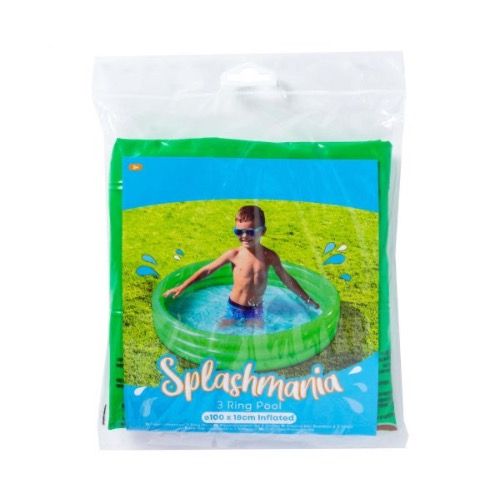 3 Ring Paddling Pool Green