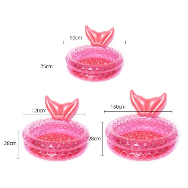 Inflatable Mermaid Pool, Size: 120cm