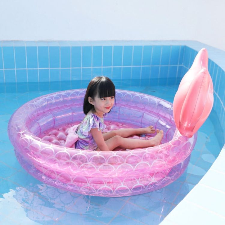 Inflatable Mermaid Pool, Size: 120cm