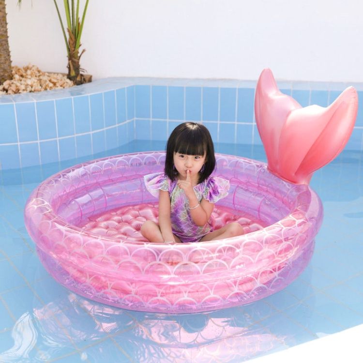 Inflatable Mermaid Pool, Size: 120cm