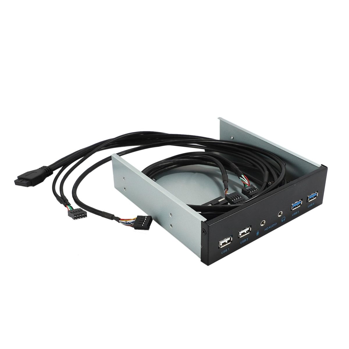 5.25 Inch Desktop Pc Case Internal Front Panel Usb Hub 2 Ports Usb 3.0 And 2 Ports Usb 2.0 With Hd Audio Port 20 Pin Connector
