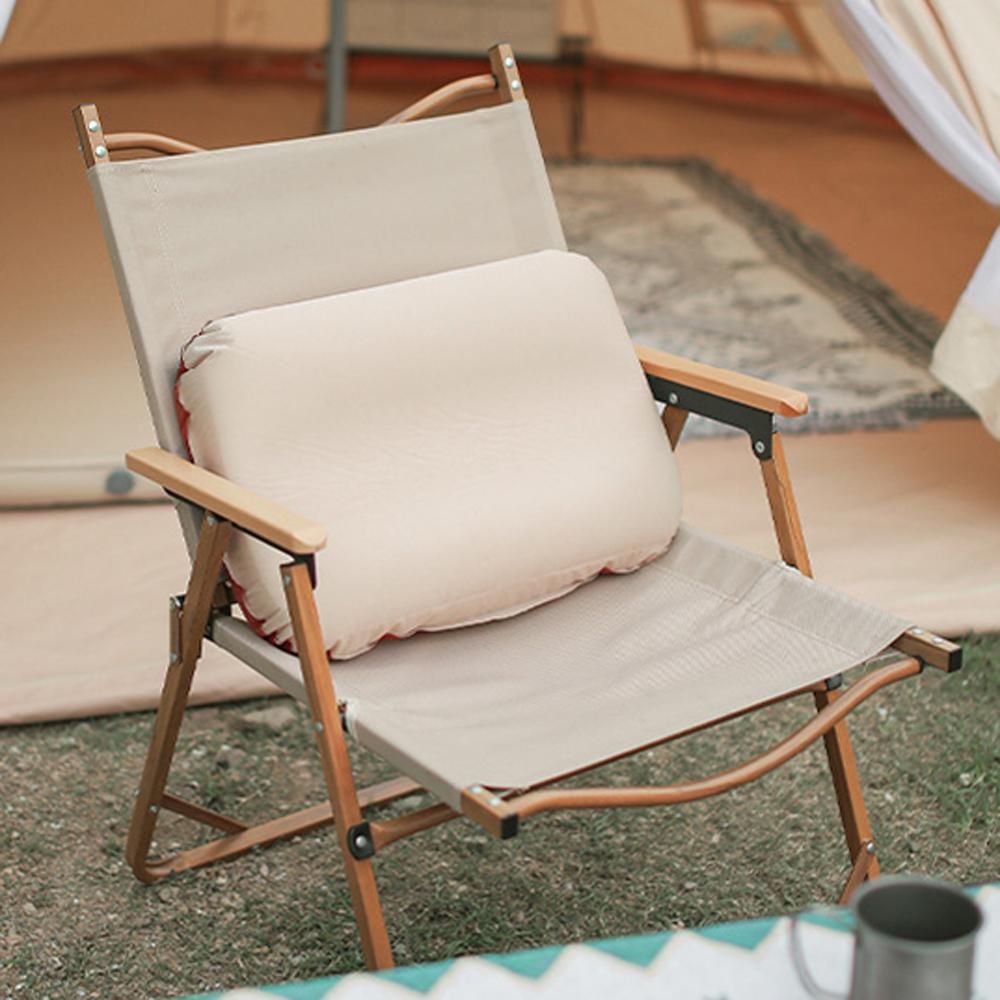 Outdoor Camping Pillow 3D Sponge Inflatable Pillow Ultralight Portable Home Office Sleeping Pillow Travel Air Pillow Automatic Inflation Neck Pillow
