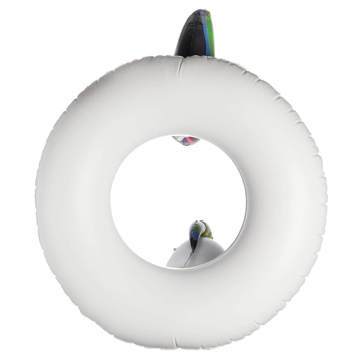 311878462178 Inflatable Flamingo Unicorn Swim Ring Float Raft Seat Swimming Pool (White) White