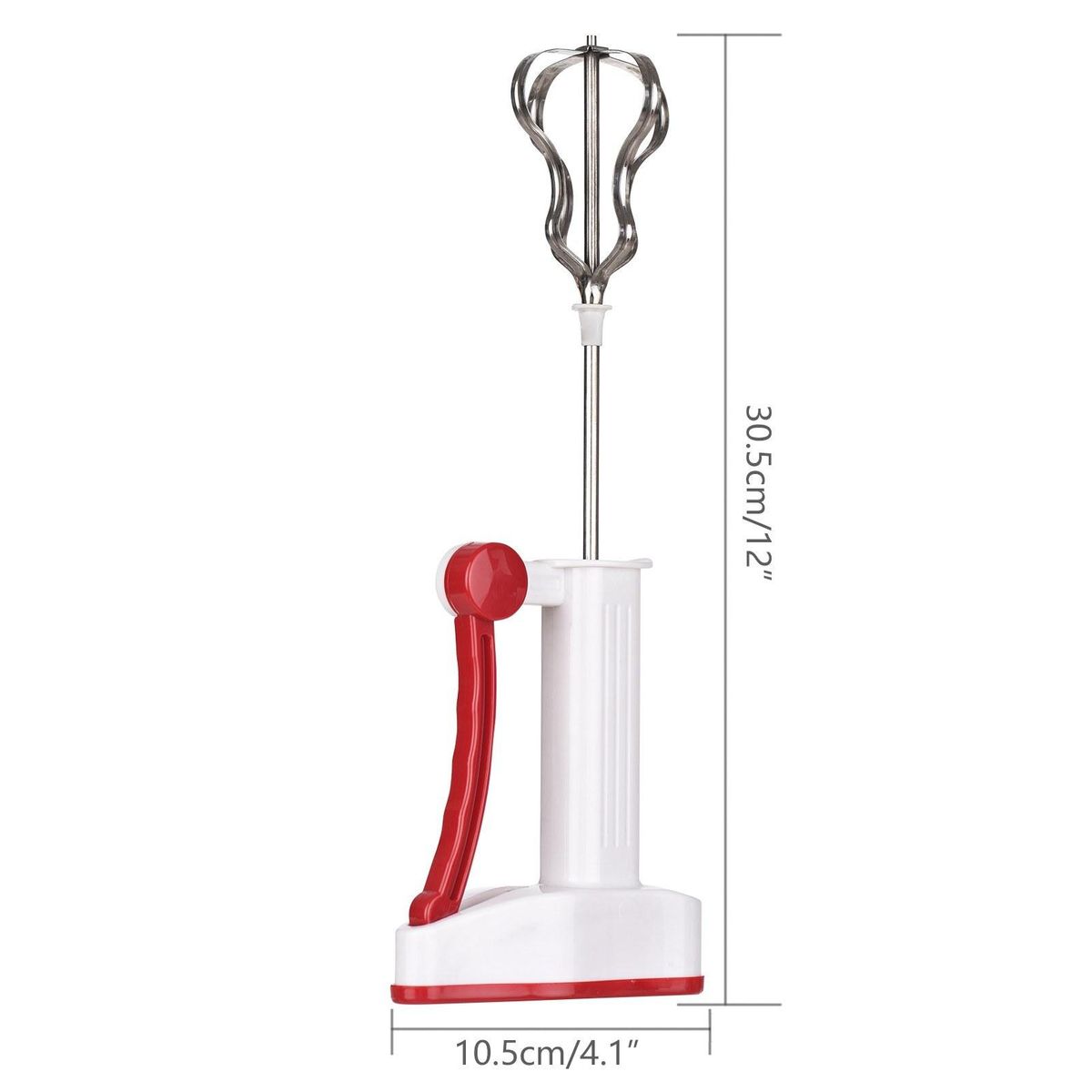 Hand Blender for Eggs Cream Smoothies Flour for Kitchen Bakery Beverage Shop Handy Easy Operation Red
