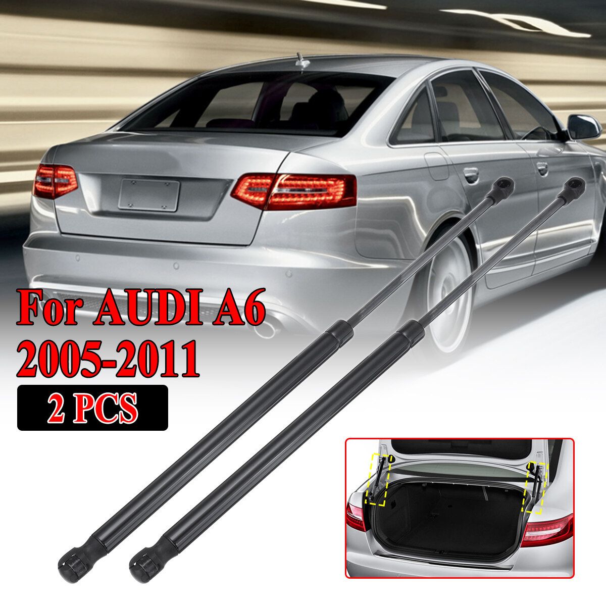2X TAILGATE BOOT GAS STRUTS For AUDI A6 AVANT ESTATE 4F5 C6 2005-2011