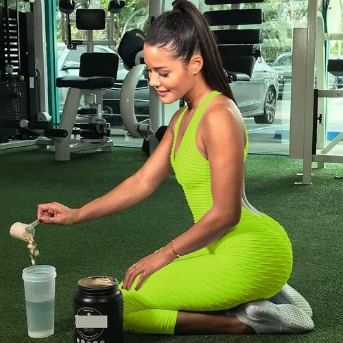 Sexy Girls Backless Playsuit Fitness Tights Yoga Green_XL