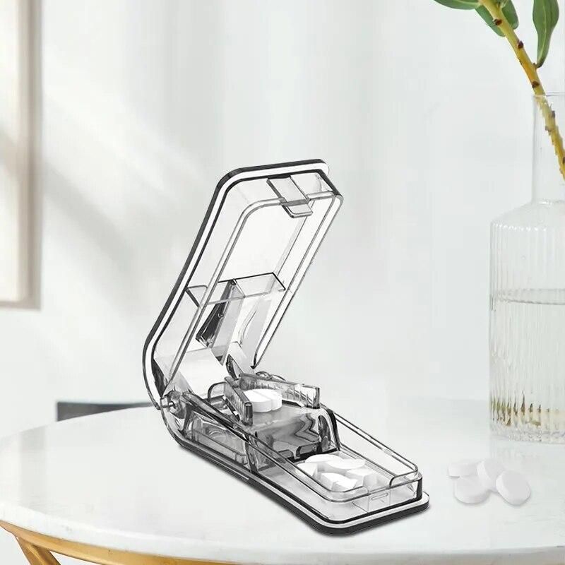 Pill Cutter Best Pill Cutter for Small Or Large Pills Design Cuts Vitamins Pill Splitter