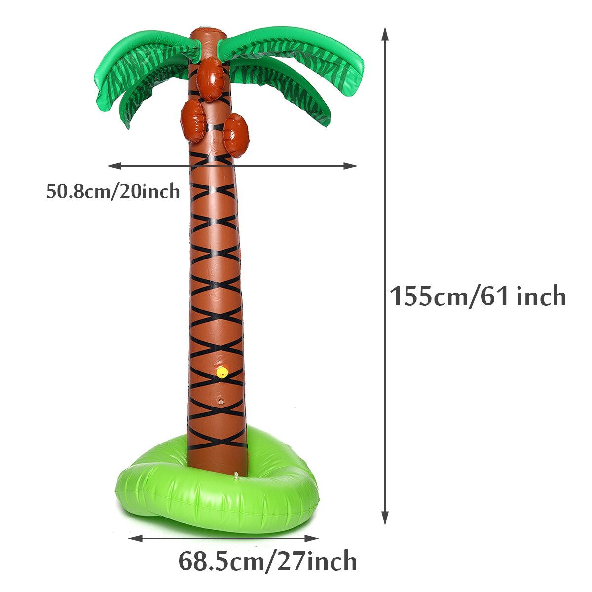 Large Coconut Inflatable Water Fountain Toy Beach Swimming Pools Mat For Kids/ Adults