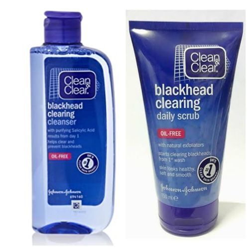 Blackhead Clearing Oil-Free Cleanser, 200ml + Daily Scrub,150ml