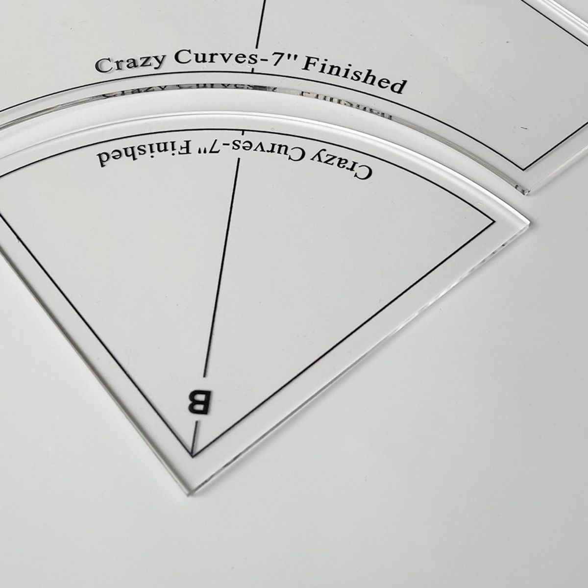 Acrylic Quilting Template DIY Tool Kit Quilt Stencil Ruler 7 Inch 2pcs