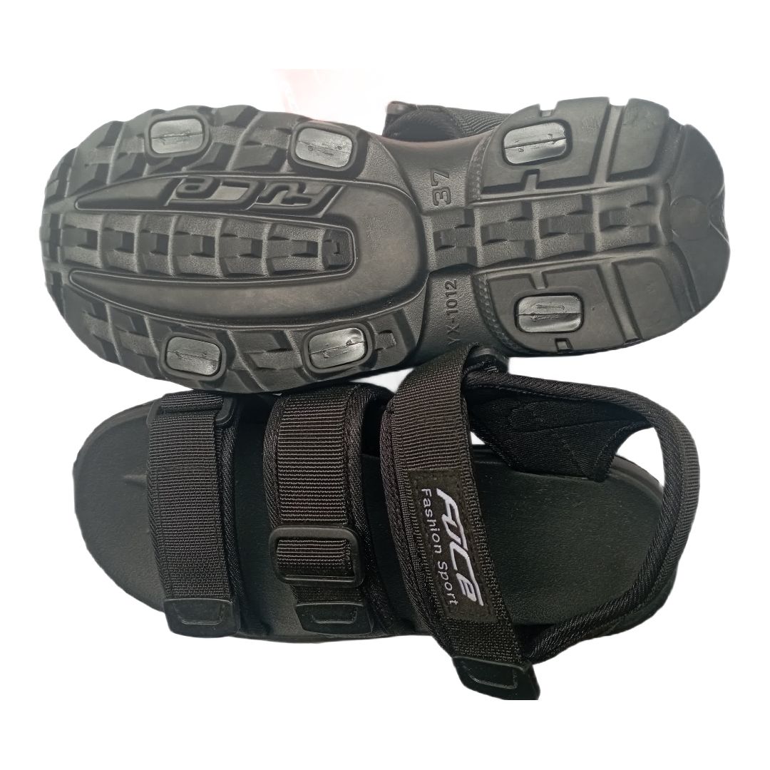 Unisex Casual School Sandal-black