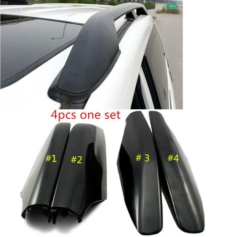 Roof Rack Rail End Cover, 4Pcs Roof Rack Cover Shell Cap Rep