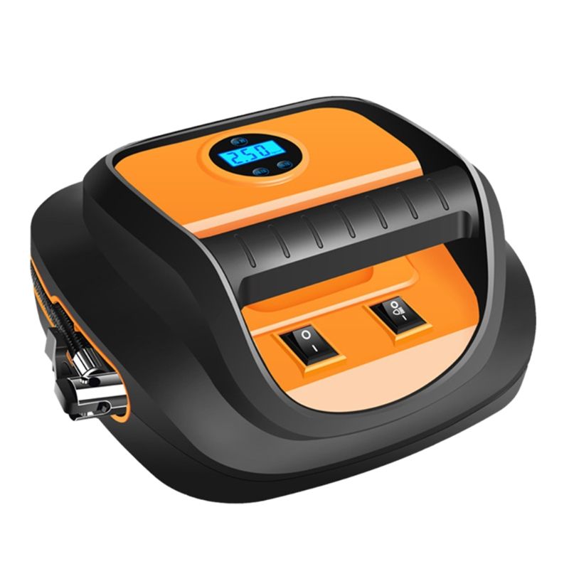 12V Portable Car Air Pump Digital Display Preset Tire Pressure Car Tyre Pump T3EF