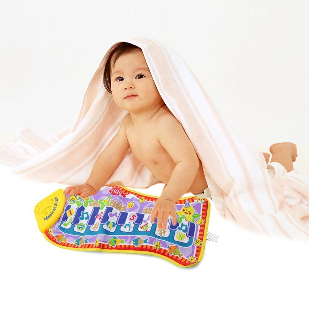 Baby Piano Game Educational Music Toy Blanket Mat Pad Fish Shape Cute Toy For Baby Sounds Sings Best Toys