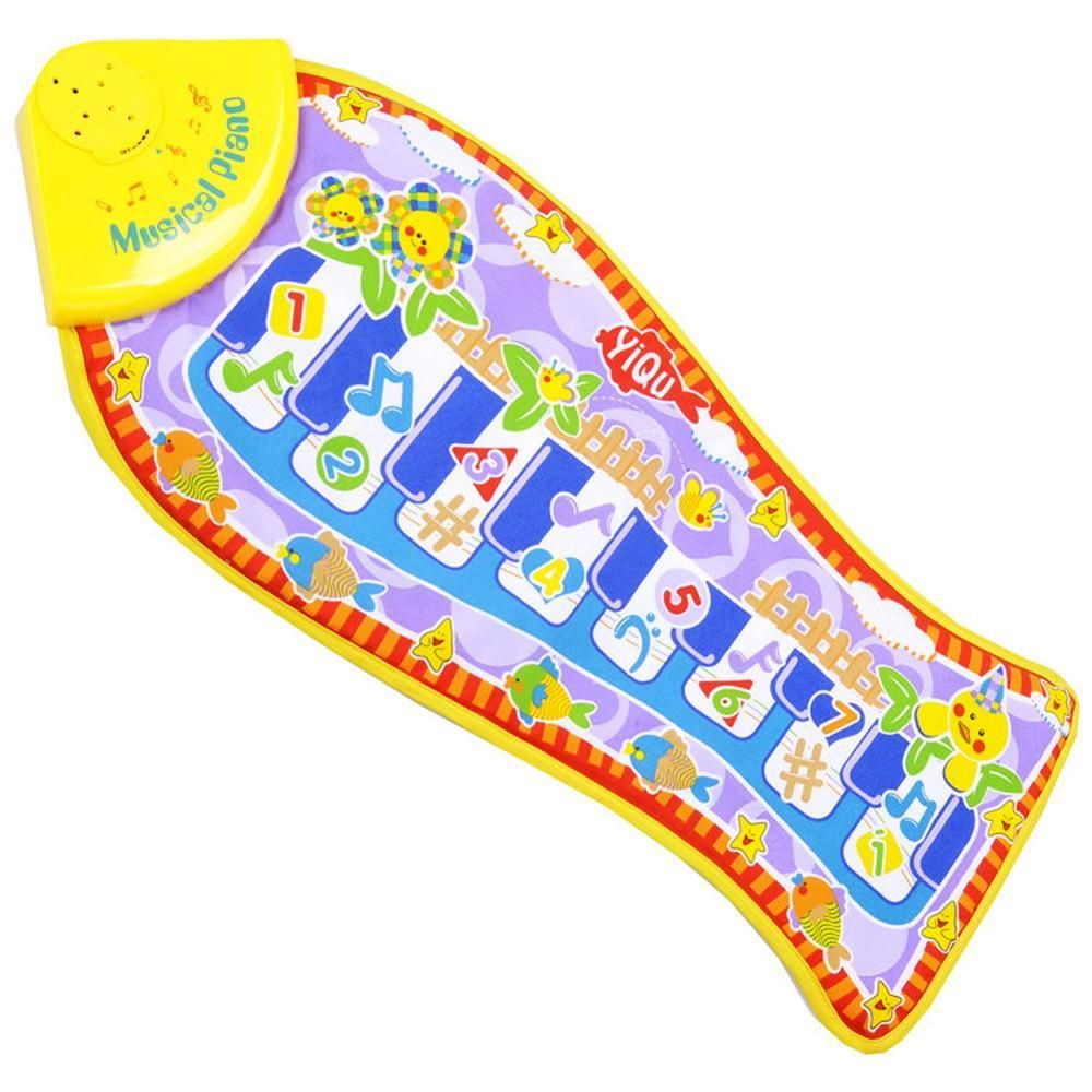 Baby Piano Game Educational Music Toy Blanket Mat Pad Fish Shape Cute Toy For Baby Sounds Sings Best Toys