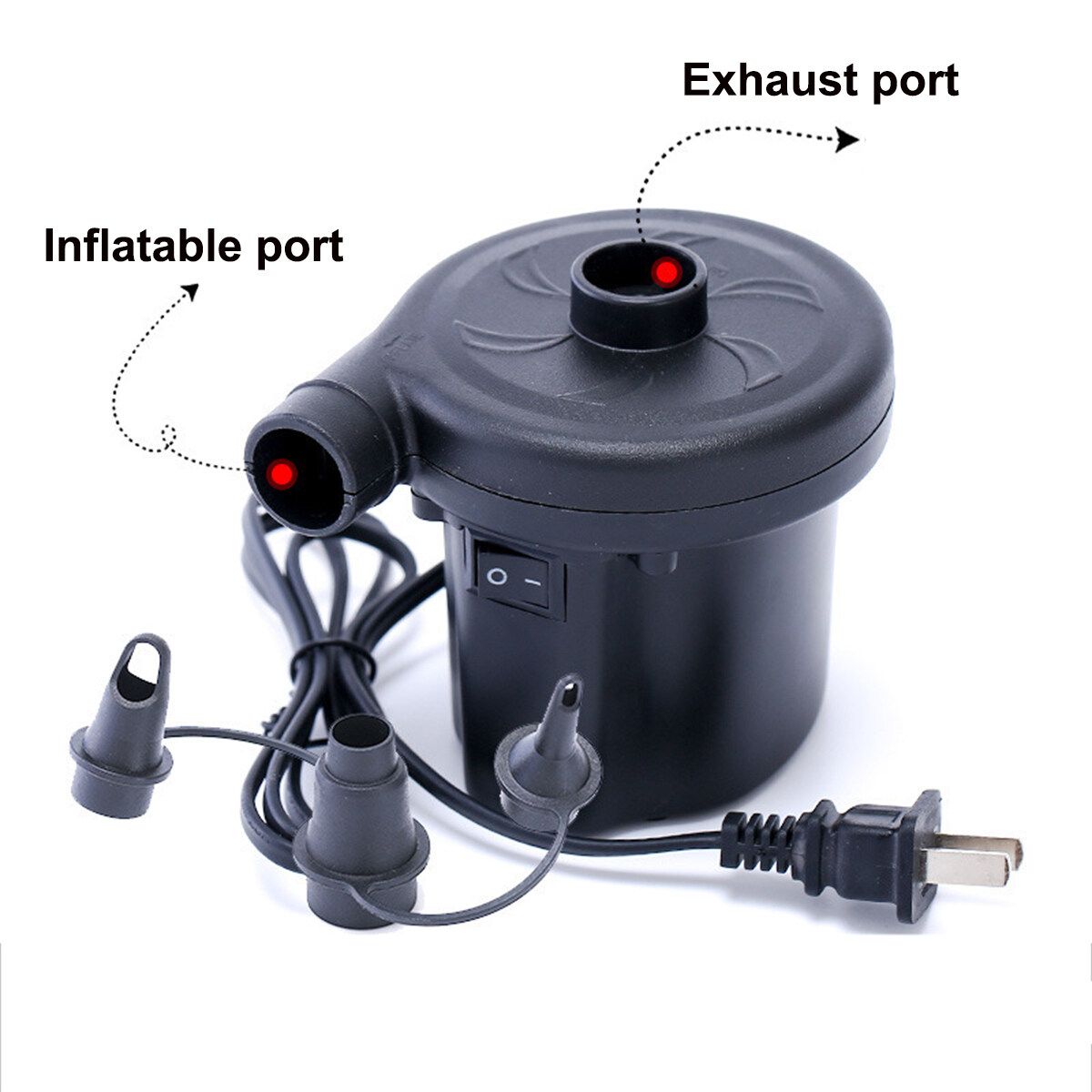 2.6M/1.5M/1.3M/1.1M For 1-5 Persons Kids Large Inflatable Swimming Pool Adult Family Lounge Water Play Fun Backyard Bathing Tub Black Electric Air Pump