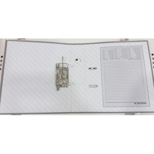 5 PCS BOX FILE A4 GRAY (CARDBOARD COVERED WITH COLOURED PVC)