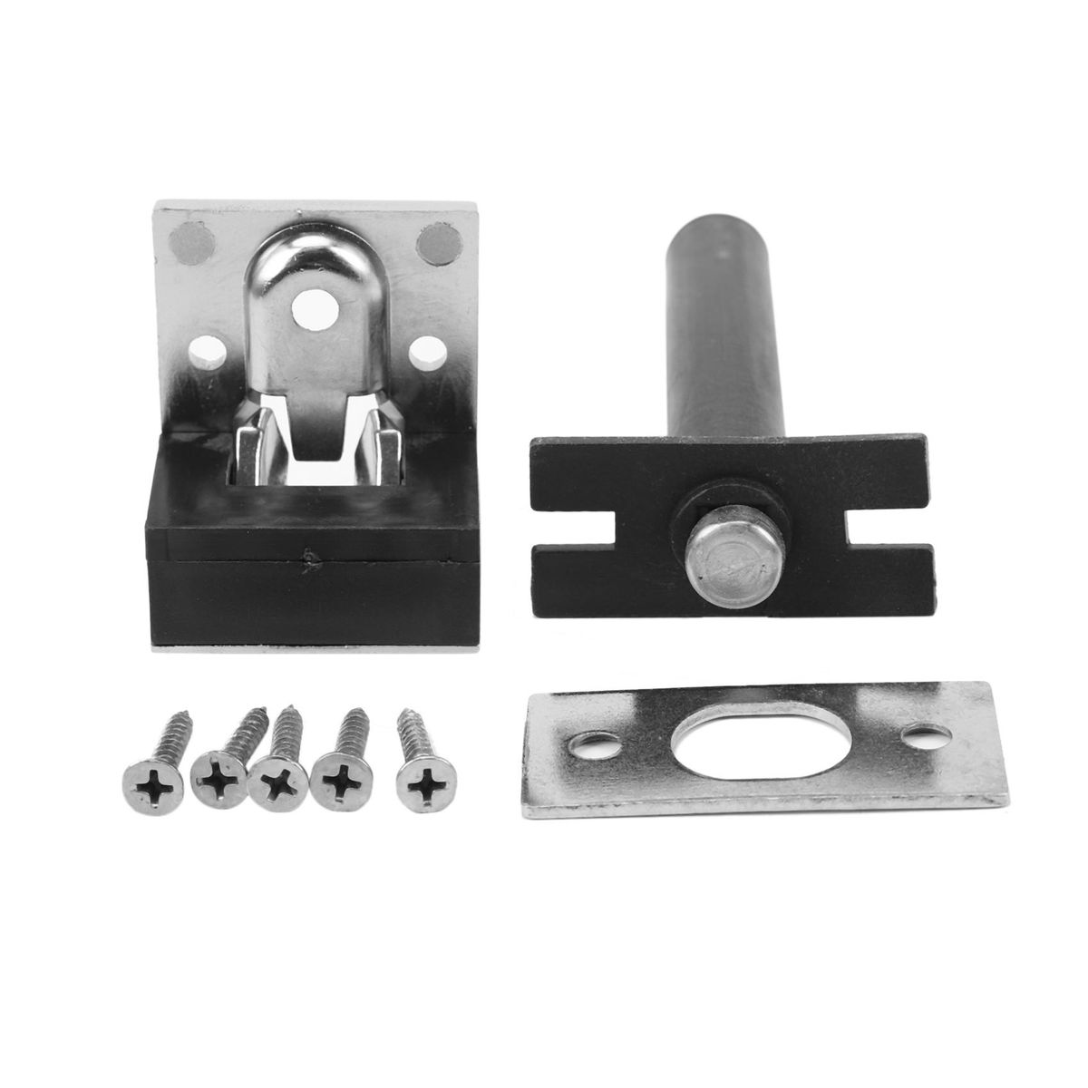 Hidden anti-theft chain Zinc alloy hotel special security door chain hidden security protection bolt Silver