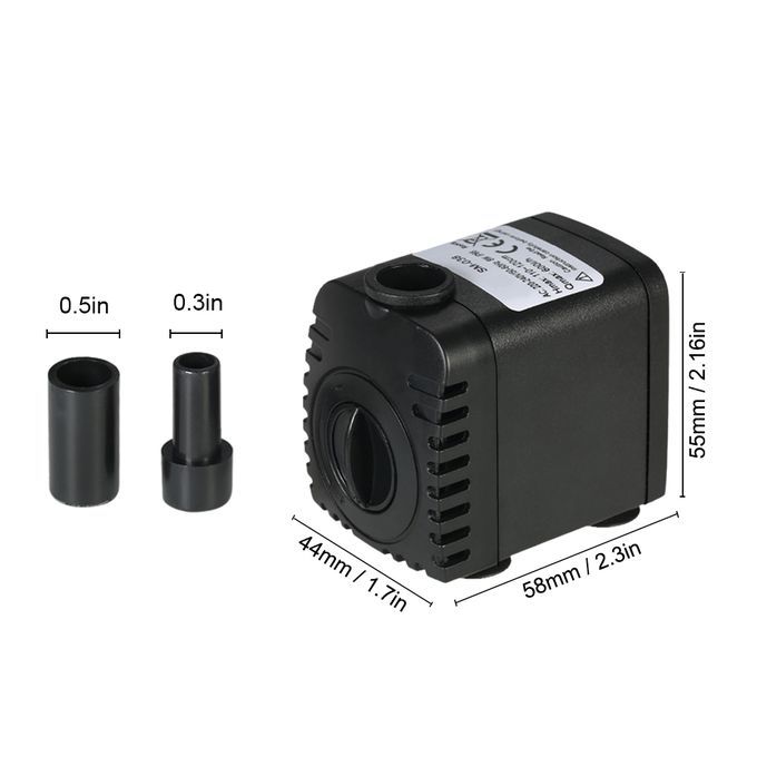 600L/H 8W Submersible Water Pump For Aquarium Tabletop