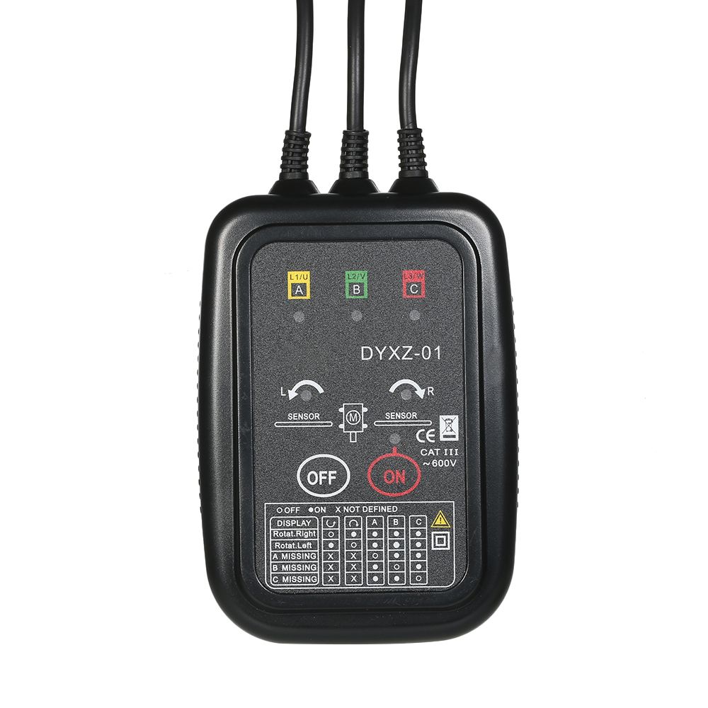 Non-Contact Phase Detector Digital Phase Sequence Tester