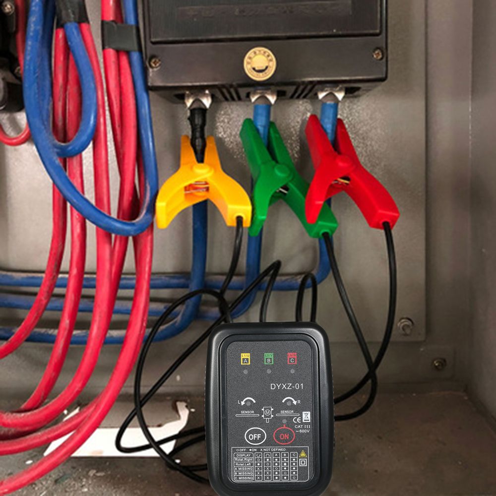 Non-Contact Phase Detector Digital Phase Sequence Tester