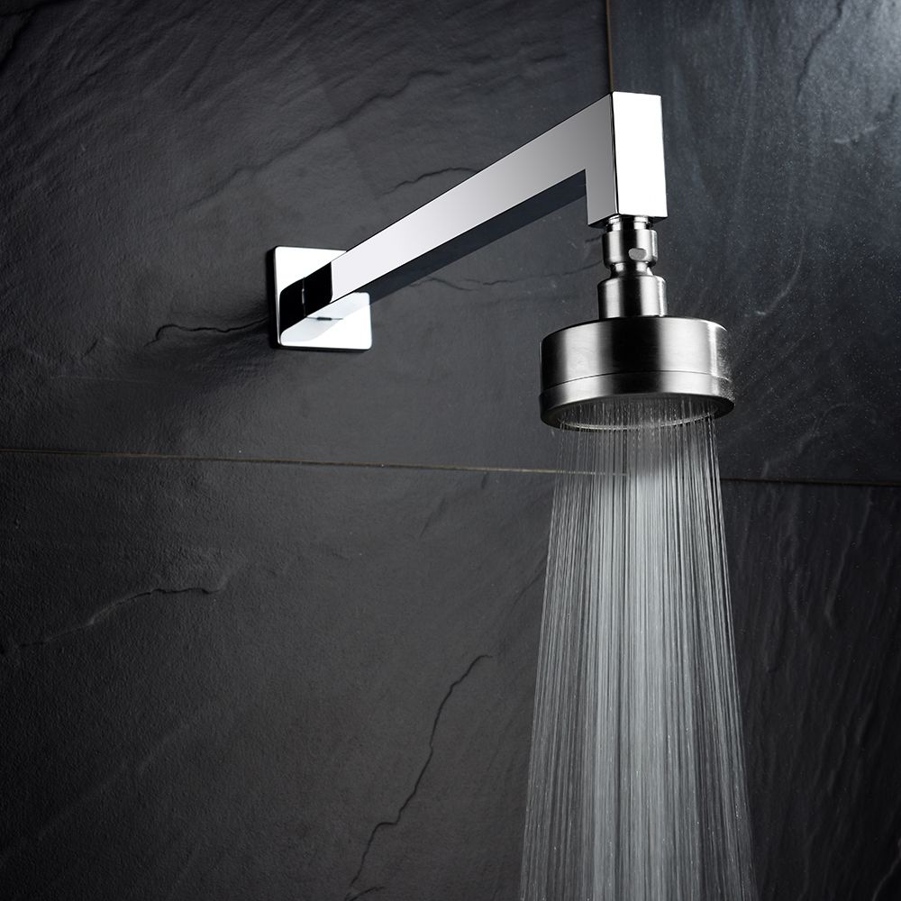 Shower Head Stainless Steel Rainfall High Pressure Fixed Showerhead 360°Adjustable Shower Head For Bathroom, BD141S