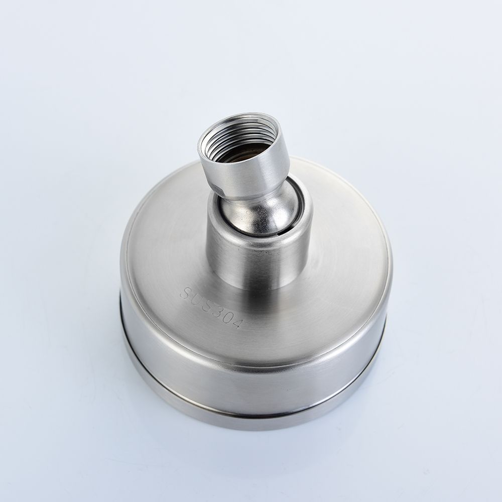 Shower Head Stainless Steel Rainfall High Pressure Fixed Showerhead 360°Adjustable Shower Head For Bathroom, BD141S