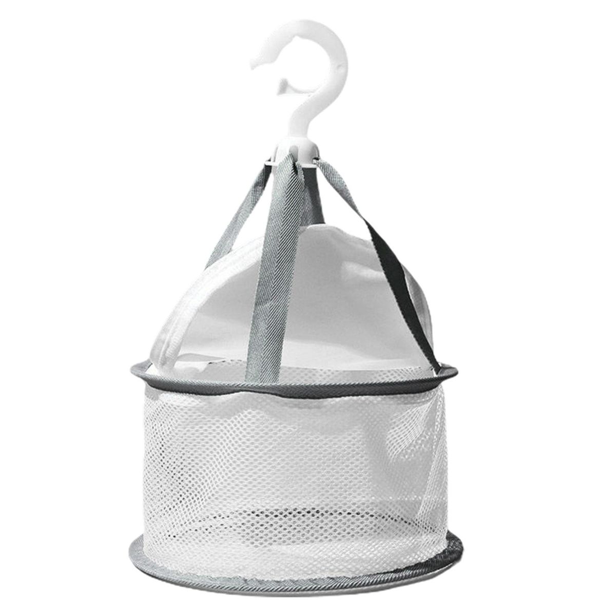 Drying Rack Beauty Egg Drying Net Basket with Windproof Buckle Grey