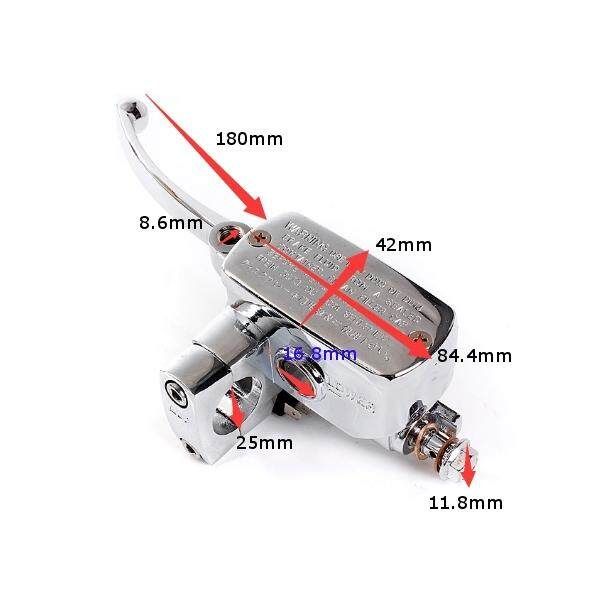 Motorcycle Brake Hydraulic Headlebar Control Cylinder Master Clutch Lever Left Left