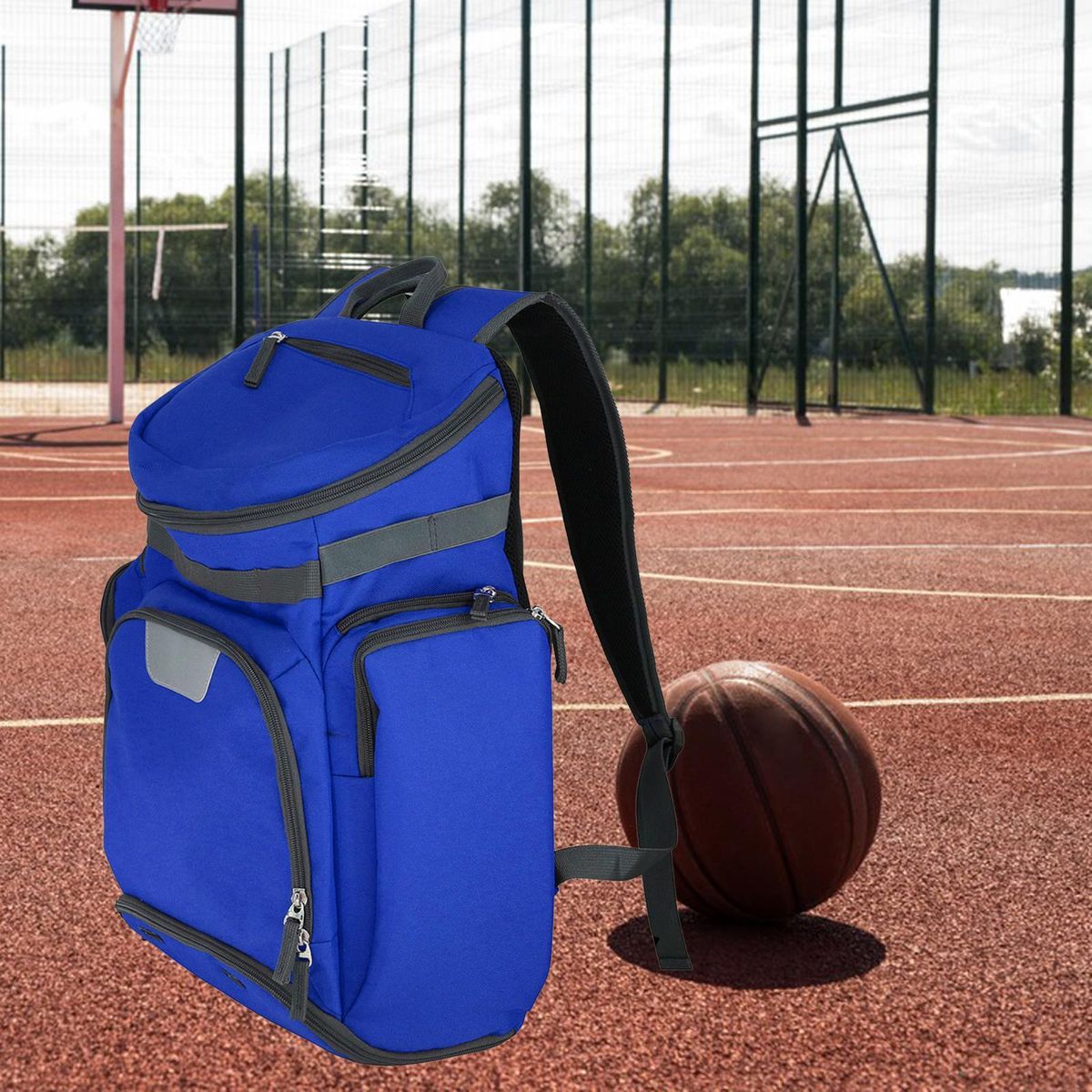 Basketball Backpack Bag  For Ball Training Equipment Blue