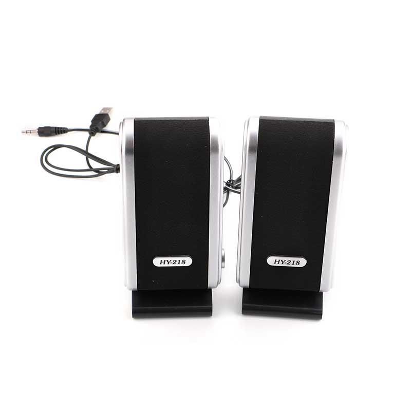 2 Pcs USB Computer Speakers Portable Speaker Stereo 3.5mm with Ear Jack for Desktop PC Laptop