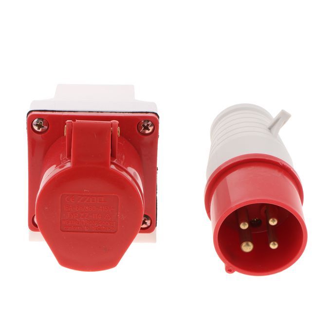 Waterproof 16A Male Female Connector Set,Electrical Connector Plug
