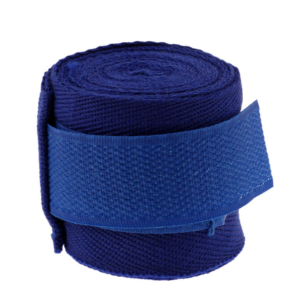 Cotton Kickboxing Handwrap Taekwondo Hand Wrap Boxing Protection Blue