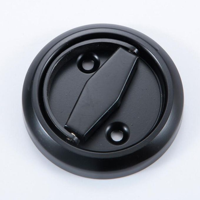 Stainless Steel Recessed Cup   Flush Pull Handle Invisible Door Black
