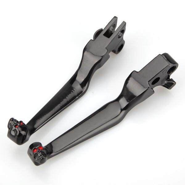 Levier Frein Embrayage Noir Pour Harley Davidson FLSTC Heritage Softail Classic