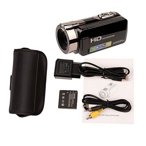 24 Megapixels 16X Zoom Full HD Digital Video Camcorder 270 Degree Screen Rotation Portable Camera