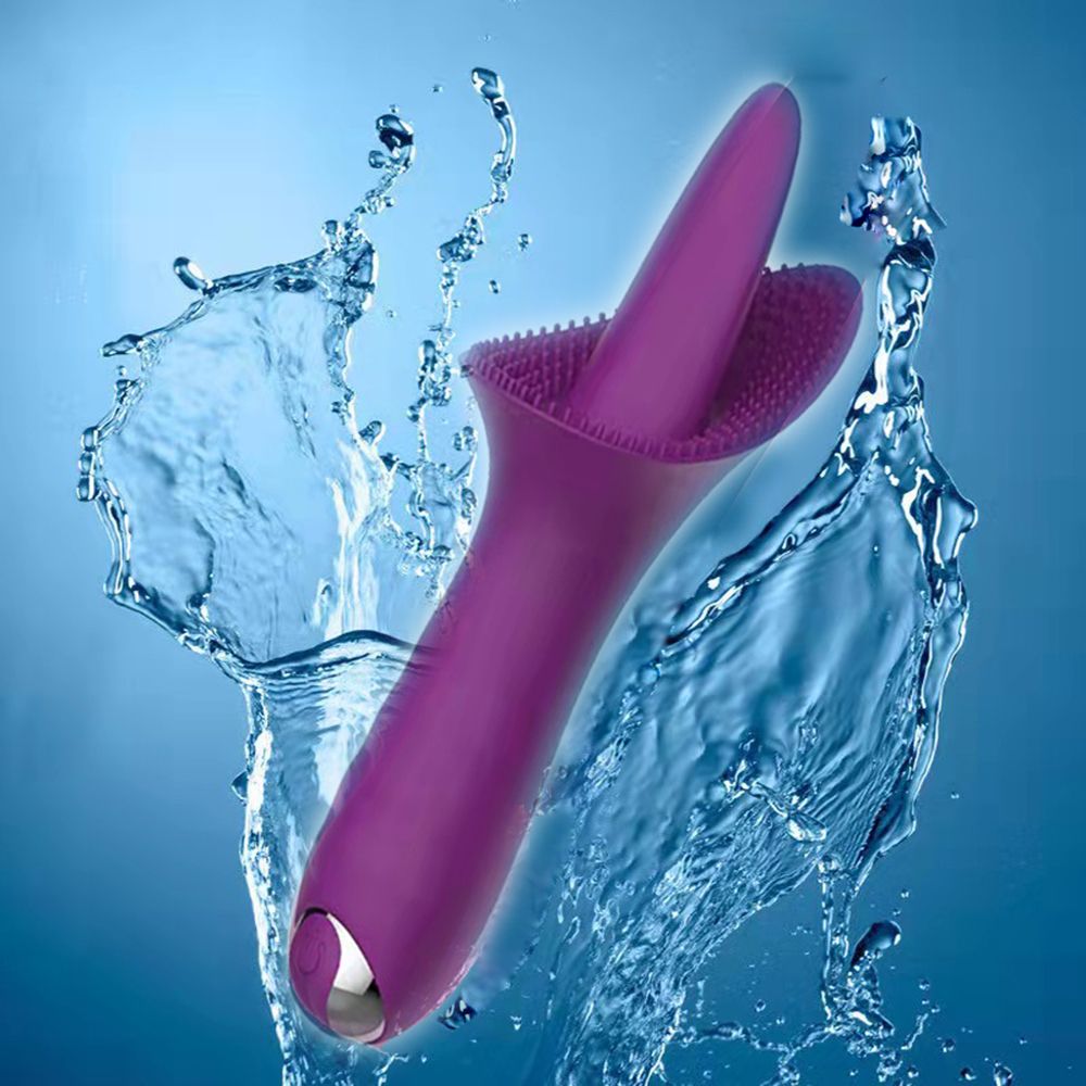 Tongue Vibrator Clitoris Nipple Sucker Dildo Sex Toy