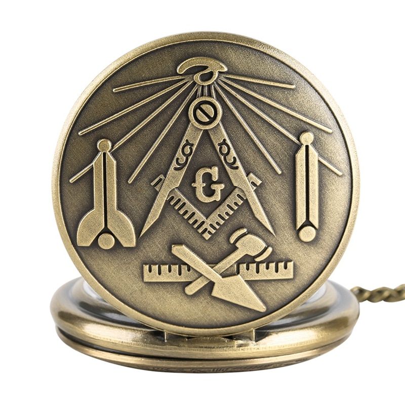 Bronze Masonic Freemasonry Chrome Square And Compass Mason