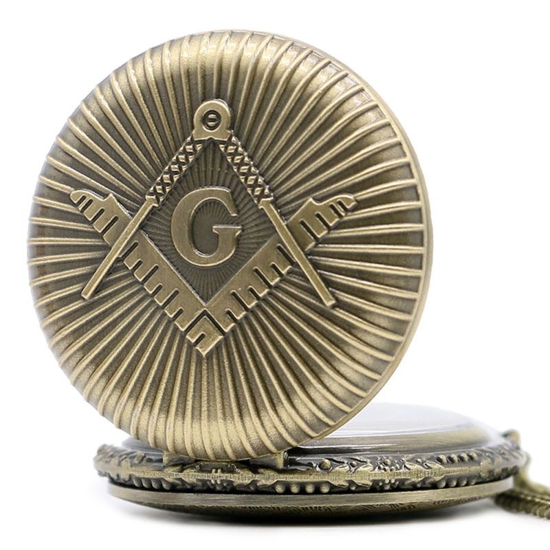 Bronze Masonic Freemasonry Chrome Square And Compass Mason