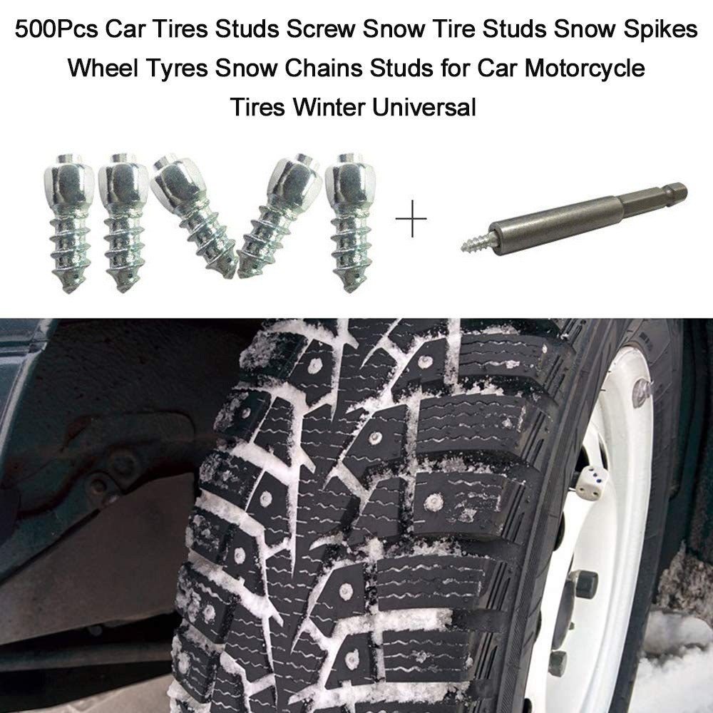 500Pcs Car Tires Studs Screw Snow Tire Studs Spikes Wheel