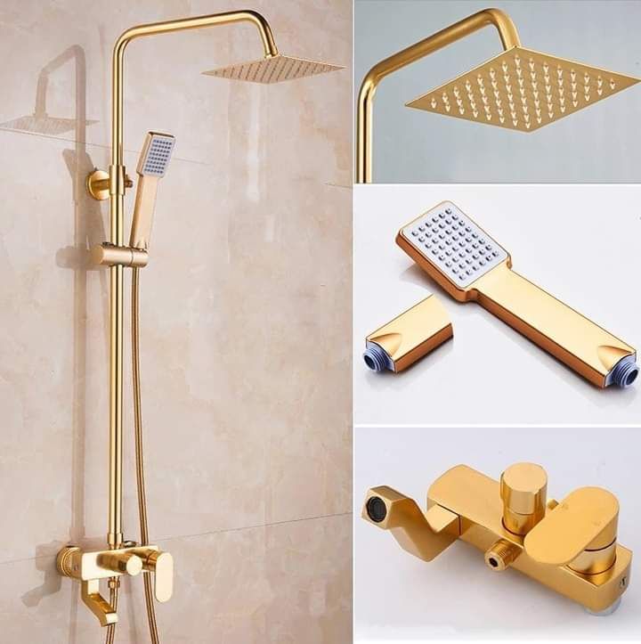 Gold Standing Shower