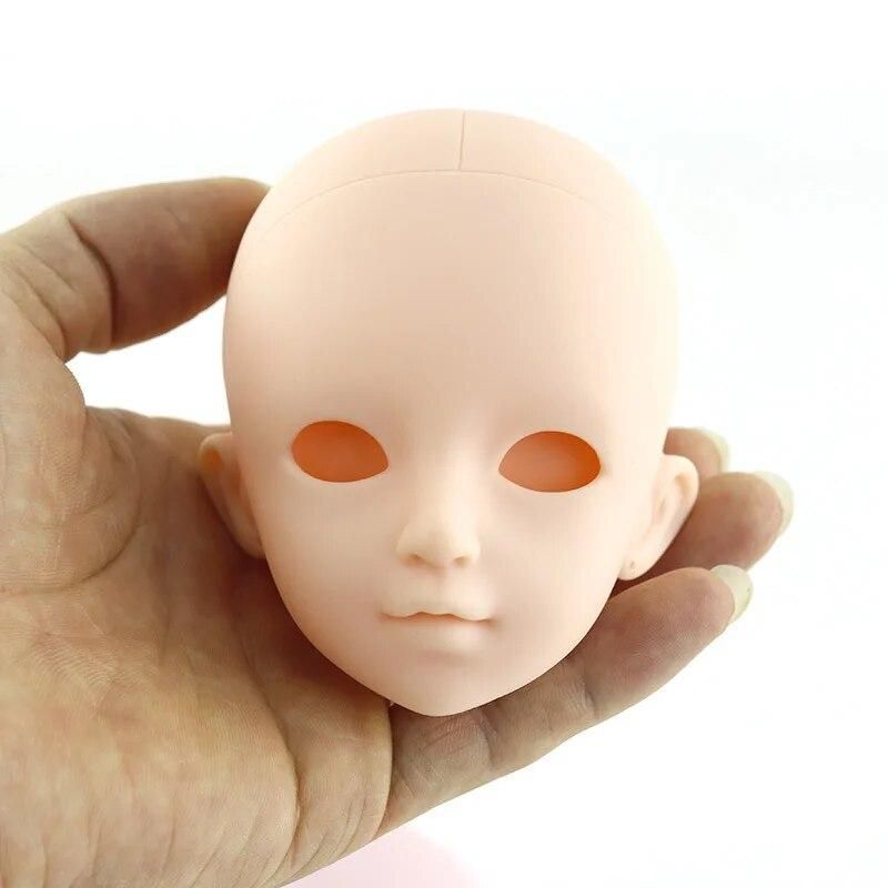For 42cm 45cm 48cm Doll Head Accessories Girl Women Dolls Head DIY Makeup for 48cm Baby Girl Doll Head Without Eyes